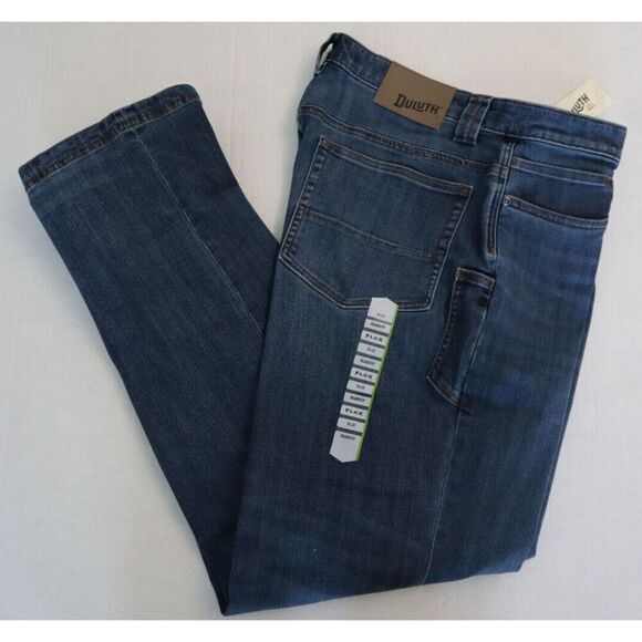 Duluth Men's Sz 35 x 32 Washed Indigo Ballroom Double Flex Relaxed Fit Jeans - Picture 9 of 9